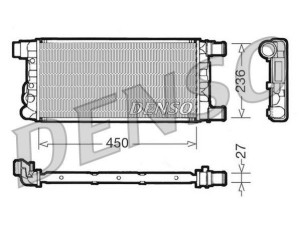 DRM09041 (DENSO) Радиатор основнойFiat Seicento 98-10