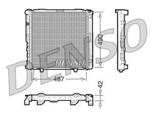 DRM17031 (DENSO) Радіатор основнийMercedes-Benz E-Class W124 84-95