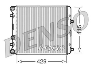 DRM27002 (DENSO) Радіатор основнийVW Polo 09-18 Skoda Fabia I 99-07 SEAT Ibiza 09-17