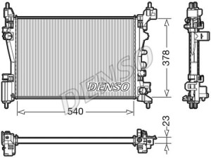 DRM20046 (DENSO) Радиатор основнойOpel Adam 13-19 Opel Corsa E 14-19 Opel Corsa D 06-15