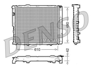 DRM17033 (DENSO) Радіатор основнийMercedes-Benz E-Class W124 84-95