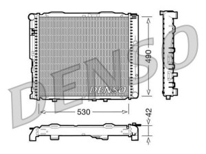 DRM17034 (DENSO) Радіатор основнийMercedes-Benz E-Class W124 84-95