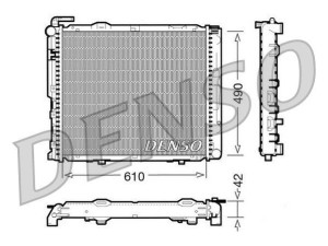 DRM17035 (DENSO) Радіатор основнийMercedes-Benz E-Class W124 84-95