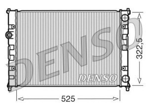 DRM26008 (DENSO) Радіатор основнийVW Polo 94-01 VW Caddy II 95-04 SEAT Ibiza 93-02