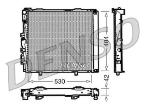 DRM17040 (DENSO) Радіатор основнийMercedes-Benz E-Class W124 84-95