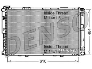 DRM17039 (DENSO) Радіатор основнийMercedes-Benz E-Class W124 84-95