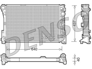 DRM17046 (DENSO) Радиатор основнойMercedes-Benz E-Class W212 09-16 Mercedes-Benz E-Class W207 09-16 Mercedes-Benz C-Class W204 07-14