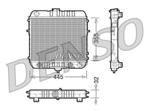 DRM20073 (DENSO) Радиатор основнойOpel Frontera B 98-03