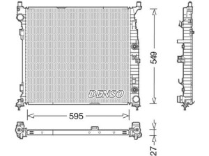 DRM17055 (DENSO) Радиатор основнойMercedes-Benz GLE W166 15-18 Mercedes-Benz ML W166 11-15