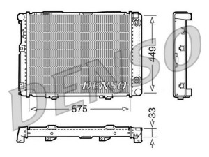 DRM17061 (DENSO) Радіатор основнийMercedes-Benz 190 (W201) 82-93