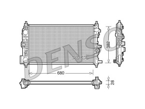 DRM20078 (DENSO) Радіатор основнийOpel Zafira C 11-19 Opel Astra J 10-15