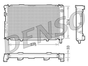 DRM17063 (DENSO) Радіатор основнийMercedes-Benz 190 (W201) 82-93