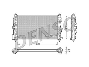 DRM20079 (DENSO) Радіатор основнийOpel Cascada 13-19 Opel Zafira C 11-19 Opel Astra J 10-15