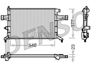 DRM20082 (DENSO) Радіатор основнийOpel Zafira A 99-05 Opel Astra G 98-05