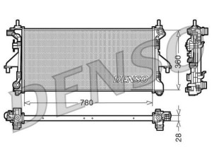 DRM09079 (DENSO) Радиатор основнойFiat Ducato 06-14 Peugeot Boxer 06-14 Citroen Jumper 06-14