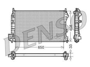 DRM20089 (DENSO) Радиатор основнойFord Mondeo III 00-07 Fiat Croma 05-10 Opel Vectra C 02-08