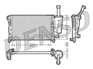 DRM09086 (DENSO) Радиатор основнойFiat Panda 03-12