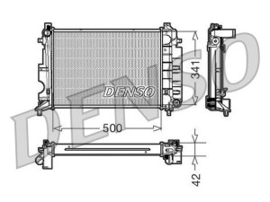 DRM25014 (DENSO) Радіатор основнийSAAB 9-3 98-03 SAAB 9-3 02-11