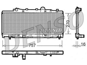 DRM09090 (DENSO) Радиатор основнойFiat Punto 93-99