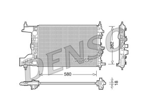 DRM20094 (DENSO) Радіатор основнийOpel Zafira C 11-19 Opel Astra J 10-15 Chevrolet Cruze 09-17