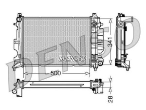 DRM25013 (DENSO) Радіатор основнийSAAB 9-3 98-03 SAAB 9-3 02-11