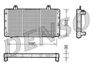 DRM25002 (DENSO) Радиатор основной