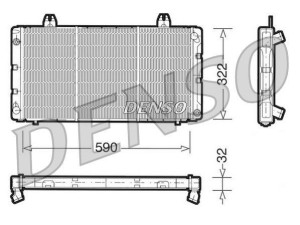 DRM25001 (DENSO) Радиатор основной