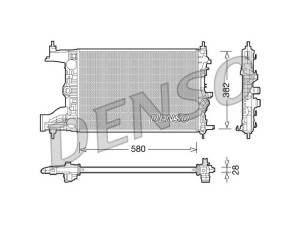 DRM20096 (DENSO) Радіатор основнийOpel Astra J 10-15