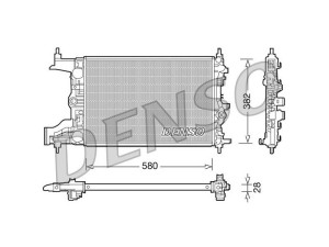 DRM20098 (DENSO) Радіатор основнийOpel Cascada 13-19 Opel Astra J 10-15