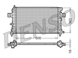 DRM20101 (DENSO) Радіатор основнийOpel Insignia 08-16 Opel Astra H 04-14 Opel Astra J 10-15