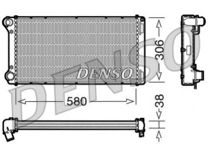 DRM09098 (DENSO) Радіатор основнийFiat Punto 03-10