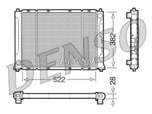 DRM24012 (DENSO) Радіатор основний