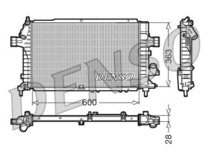 DRM20104 (DENSO) Радіатор основнийOpel Astra H 04-14