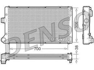 DRM09099 (DENSO) Радіатор основнийFiat Punto 03-10