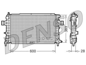 DRM20105 (DENSO) Радіатор основнийOpel Zafira B 05-12 Opel Astra H 04-14