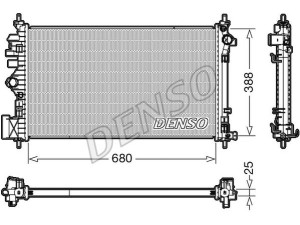 DRM20107 (DENSO) Радиатор основнойOpel Insignia 08-16