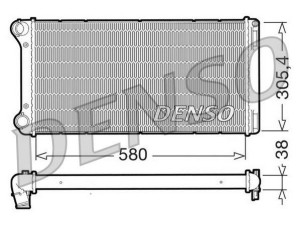 DRM09103 (DENSO) Радиатор основнойFiat Idea 03-12 Fiat Punto 03-10 Lancia Musa 04-12