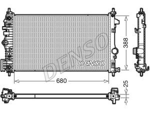 DRM20108 (DENSO) Радиатор основнойOpel Insignia 08-16