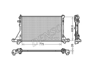 DRM23112 (DENSO) Радіатор основнийRenault Master III 10- Nissan NV400 10-21 Opel Movano B 10-21