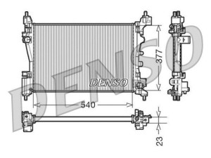 DRM09109 (DENSO) Радиатор основнойFiat Qubo 08-19 Fiat Grande Punto 05-10 Fiat Fiorino 07-