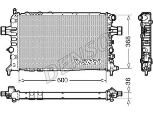 DRM20112 (DENSO) Радіатор основнийOpel Astra G 98-05