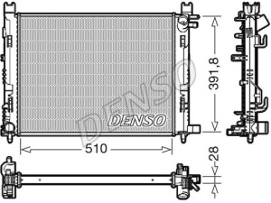 DRM23109 (DENSO) Радиатор основнойRenault Clio IV 12-19 Renault Duster 10-18 Dacia Logan 12-22