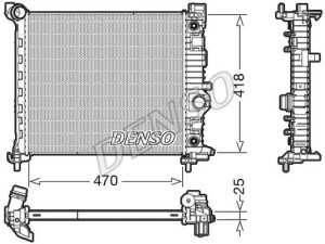 DRM20116 (DENSO) Радіатор основнийOpel Meriva B 10-17