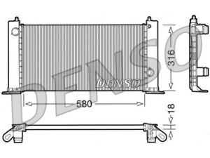 DRM09120 (DENSO) Радиатор основнойFiat Stilo 01-10