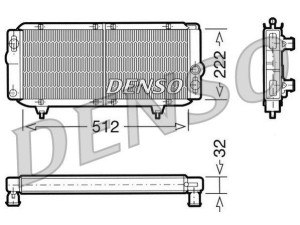 DRM21001 (DENSO) Радіатор основний