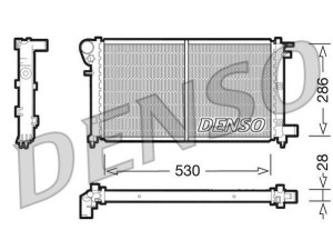 DRM21002 (DENSO) Радиатор основнойPeugeot 106 91-03
