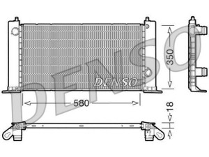 DRM09121 (DENSO) Радиатор основнойFiat Stilo 01-10