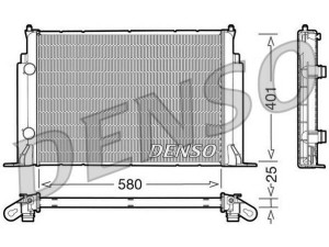 DRM09122 (DENSO) Радиатор основнойFiat Stilo 01-10