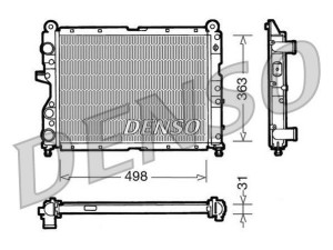 DRM09131 (DENSO) Радіатор основнийFiat Tempra 90-97 Alfa Romeo 155 92-97 Lancia Dedra 89-99