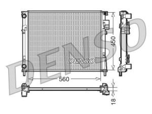 DRM23095 (DENSO) Радіатор основнийRenault Trafic 00-14 Nissan Primastar 02-14 Opel Vivaro 01-14